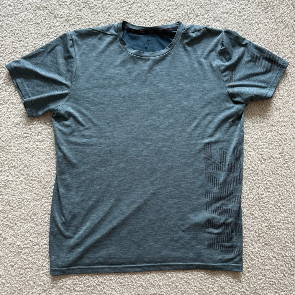 Nike Men's Sea Green Dri-Fit Tee